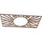 Ekena Millwork Hoover Wood Fretwork Pierced Ceiling Medallion, Walnut, 36"W x 18"H x 13 3/8"ID x 1/4"T CMWP36X18X0250HOWA - alternate 4